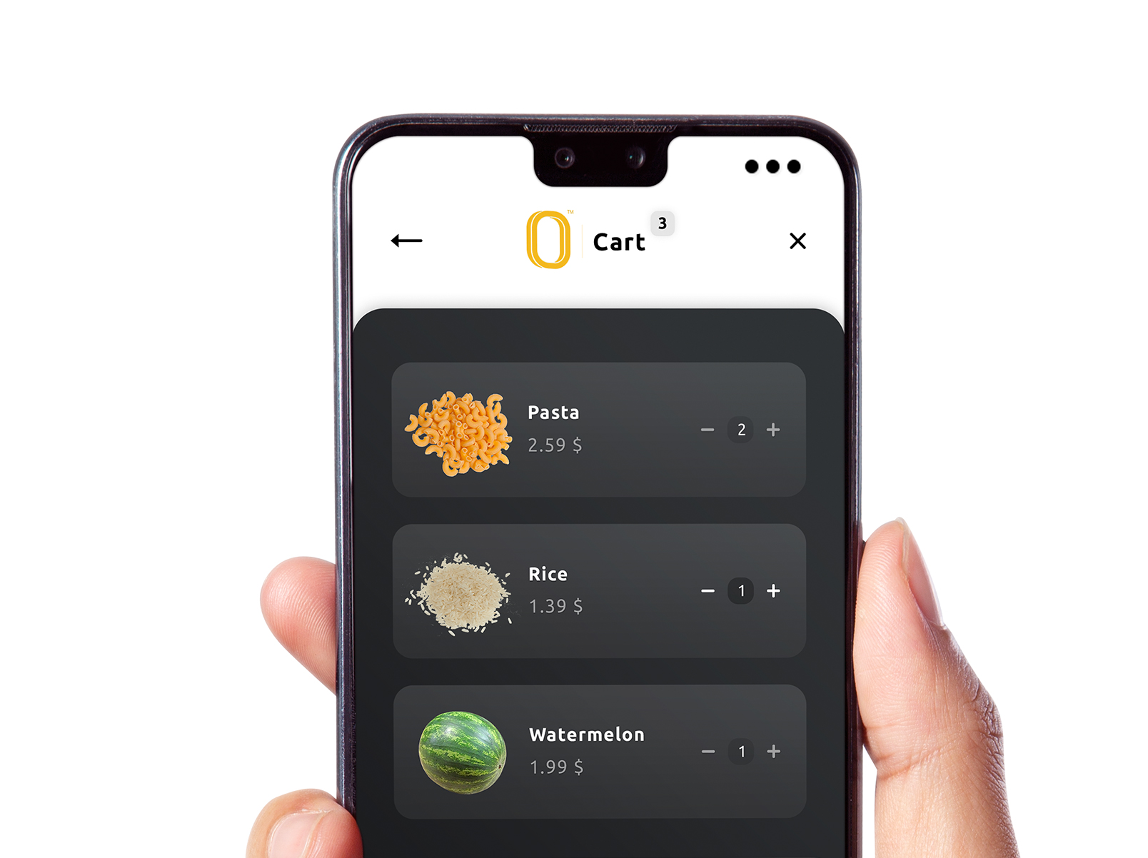Silomarket cart app interface